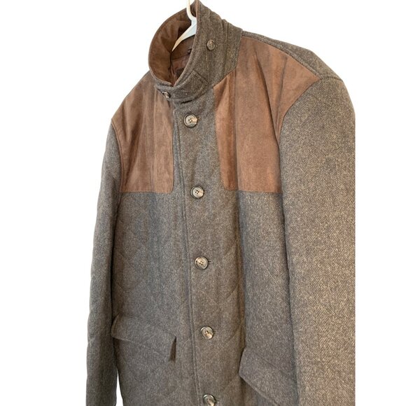 Hart Schaffner Marx Mens Stallworth Shooting Quilted Jacket Size L EUC 8426 - Picture 12 of 12